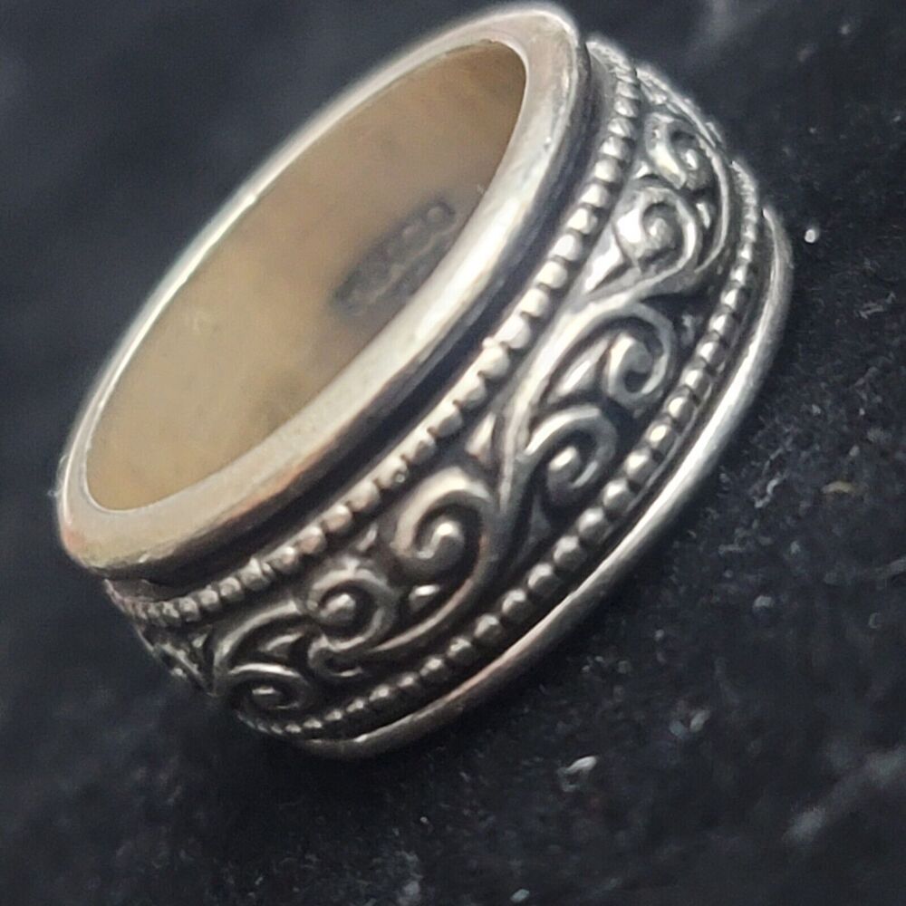 925 Sterling Silver Spinner Ring Size 6